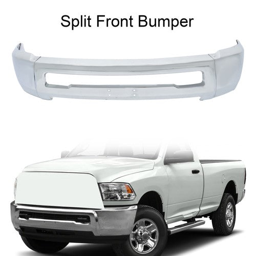 Solid Spare Chrome CH1002391 Split For RAM 2500 3500 2010-2018 Front Lower Bumper W/o Holes