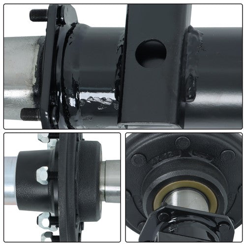 Solid Spare Fit For 7000lbs 7k TK Trailer Axle 8 lug-6.5" 74" Spring Center 89" Hub Face