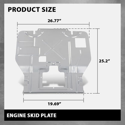 Solid Spare Fit For 2015-2023 Ford F-150 Under Engine Skid Plate Splash Guard Shield