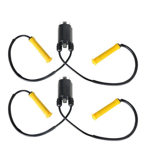 Solid Spare 2X Ignition Coil W Wire Cap For HONDA VTX1300 R/T/S/C 2004-09 VT1300 2010-20 NEW