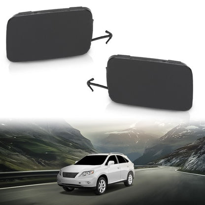 Solid Spare Fit For 2010-2012 Lexus RX350 RX450h Front Bumper Tow Hook Eye Cover Left+Right