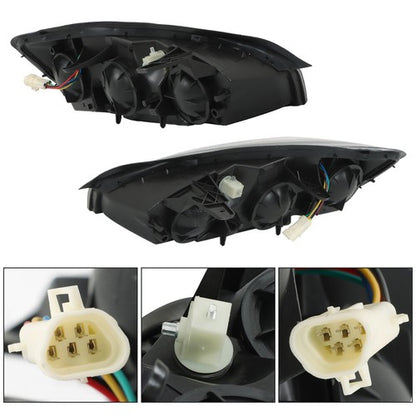 Solid Spare For Chevy Malibu 2004-2008 Headlights Headlamps Housing Halogen Black RH & LH