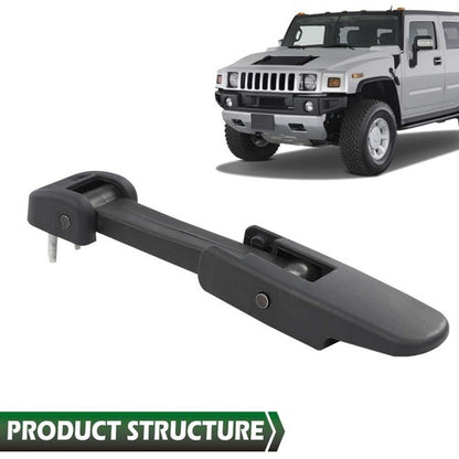 Solid Spare Fit For 03-09 Chevy Kodiak/GMC TopKick/Hummer H2 Hood Lock Latch Black 2pcs