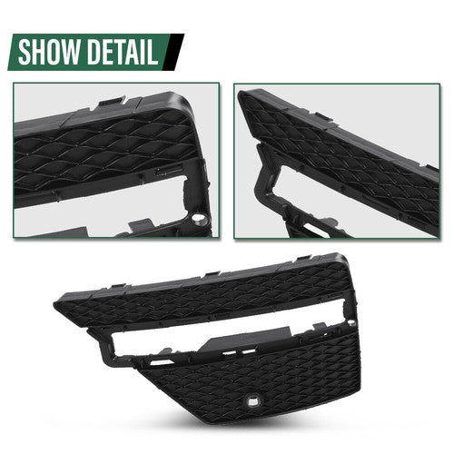 Solid Spare Fit For 12-15 Mercedes-Benz ML-Class Front Bumper Fog Light Cover Left+Right