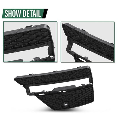 Solid Spare Fit For 12-15 Mercedes-Benz ML-Class Front Bumper Fog Light Cover Left+Right