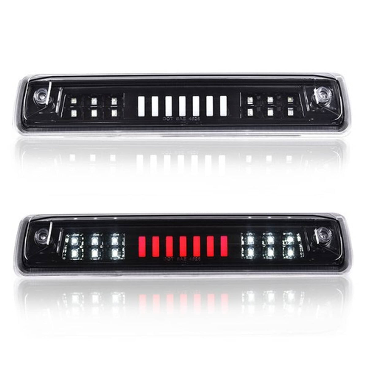 Solid Spare Fit For 15-18 Colorado Canyon Clear/Black LED 3rd Brake Light Cargo Lamp
