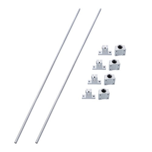 Solid Spare 2 Pcs 850mm Linear Motion Rail Guide with 4 PCS SCS8UU Bearings SK8 Rail Support