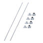 Solid Spare 2 Pcs 850mm Linear Motion Rail Guide with 4 PCS SCS8UU Bearings SK8 Rail Support