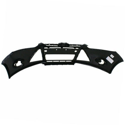 Solid Spare Primered Front Bumper Cover Fit For 12-14 Ford Focus Sedan w/ Tow Hole Plastic