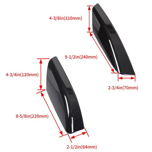 Solid Spare For Toyota 4Runner N210 2003-2009 Roof Rack Rail End Cover Shell Cap 4pcs