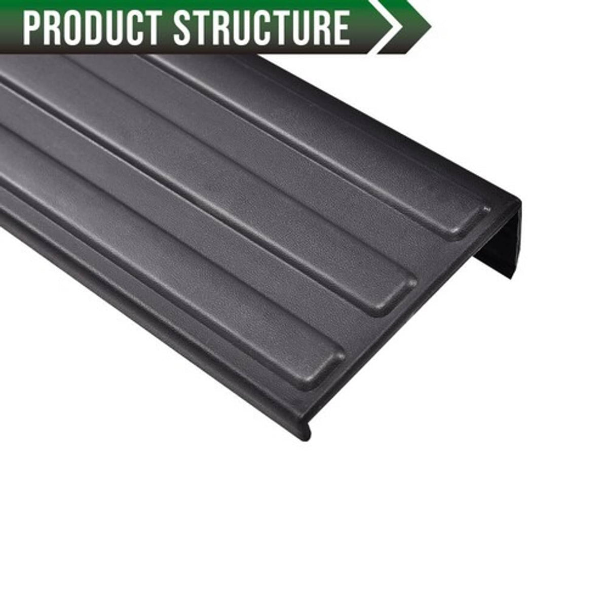Solid Spare Fit For 2009-2014 Ford F150 Flexible Flex Step Tailgate Molding Trim Black New