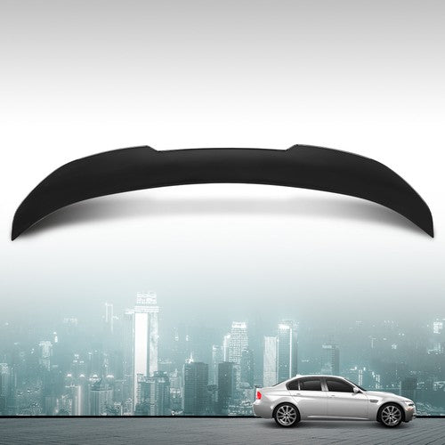 Solid Spare Rear Trunk Spoiler Wing Black Fit For 2006-2011 BMW E90 3-Series M3 PSM Style