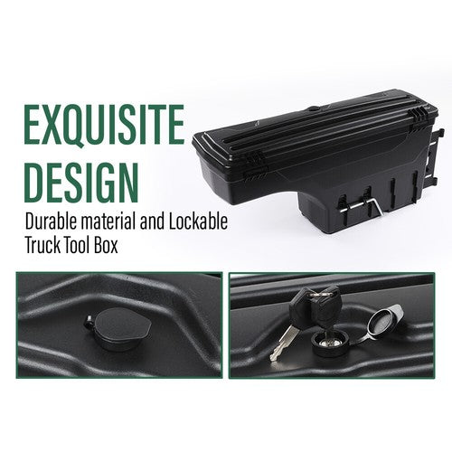 Solid Spare Fit For 1997-2014 Ford F150 F-150 Left Driver Side Truck Bed Storage Tool Box