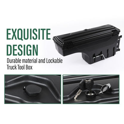 Solid Spare Fit For 1997-2014 Ford F150 F-150 Left Driver Side Truck Bed Storage Tool Box