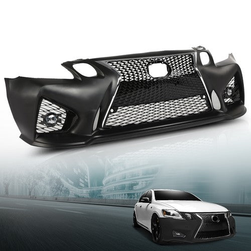 Solid Spare Fit For 2006-2011 Lexus GS GS300 GS350 Front Bumper Conversion To 16+ GS F Style