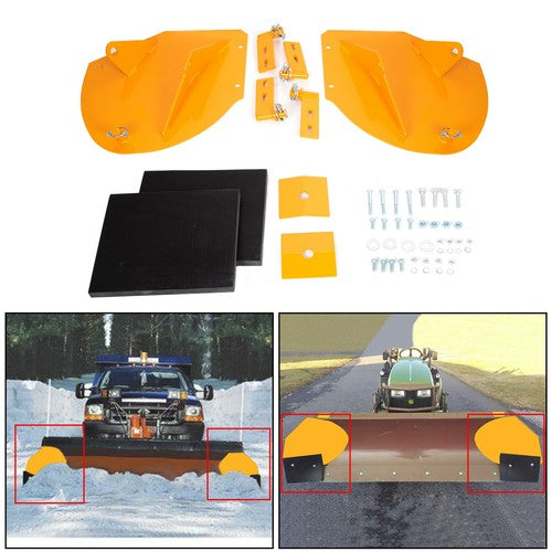 Solid Spare Snow Plow Extensions Add 20" For Meyer Western Boss Extenders PRO WINGS Yellow