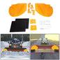 Solid Spare Snow Plow Extensions Add 20" For Meyer Western Boss Extenders PRO WINGS Yellow