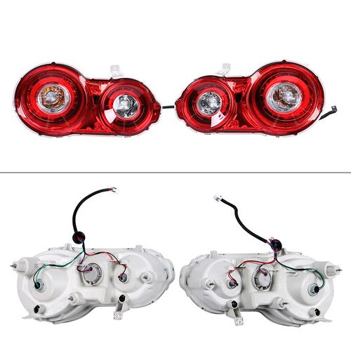 Fits 2009-2022 Nissan GTR R35 Red LED OE Style Tail Lights Upgrade Brake Lamps