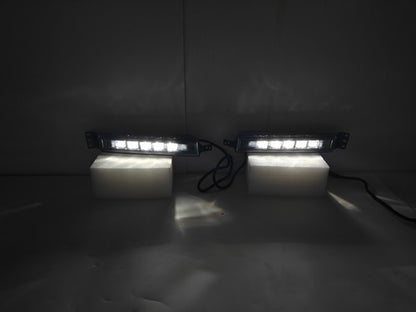 For 2016-2017 Honda Accord Seden 4DR Front Bumper LED DRL Fog Lights Lamps