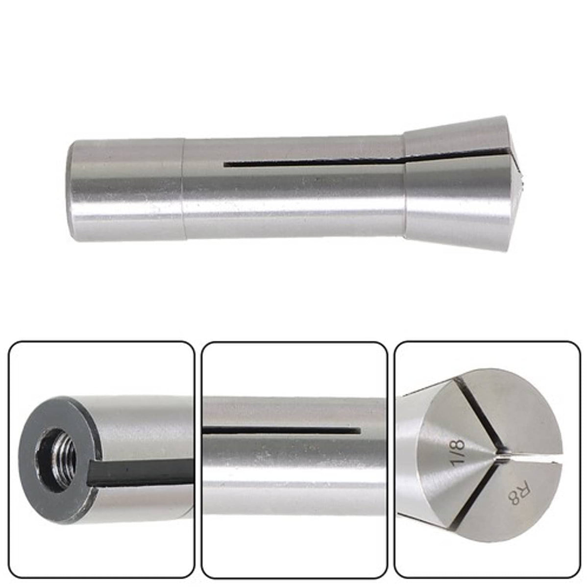 Solid Spare Fractional R8 Collet Set 1/8" to 7/8" High Precision For Bridgeport 7 Piece US