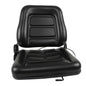 Solid Spare Universal Fold Down Forklift Seat with Adjustable Angle Back,Micro Switch Black