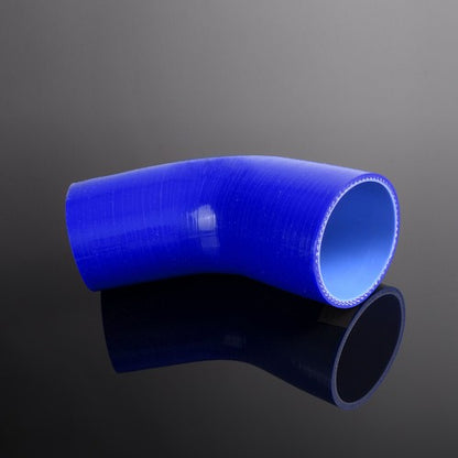 Solid Spare 76mm- 70 mm 2 3/4" - 3" Silicone Hoses 45 Degree Reducer Elbows Hose Blue