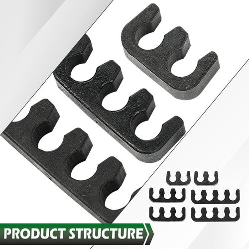 Solid Spare Fit For Chevy GMC 4.8L 5.3L 6.0L Square Ignition Coil & Spark Plug Wire 8 Pack