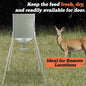 Solid Spare Steel 450lb Gravity Feeder Zinc-Plated For Deer Turkey Big Wild Game Hunting