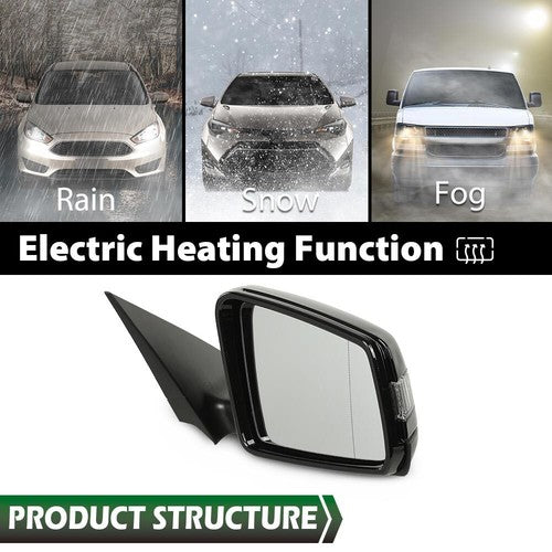 Solid Spare Fit For 2014-2018 Mercedes-Benz CLA250 CLA45 Mirror Heated Blind Spot Right Side