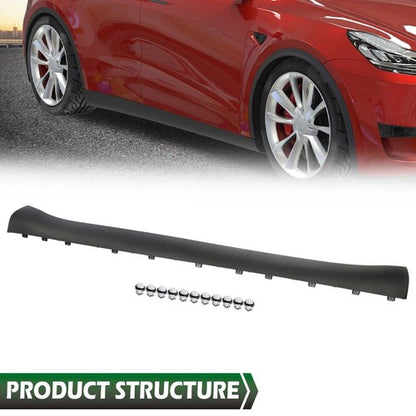 Solid Spare Fit For 2020-2024 Tesla Model Y Right Side Molding Skirt Lower Rocker Cover