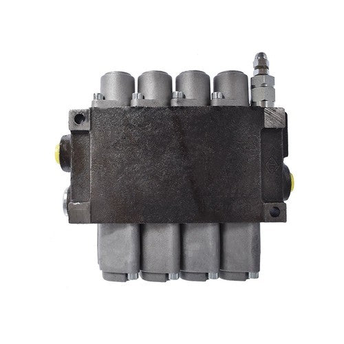 Solid Spare Hydraulic Monoblock Double Acting Control Valve, 4 Spool?11 GPM, SAE Ports