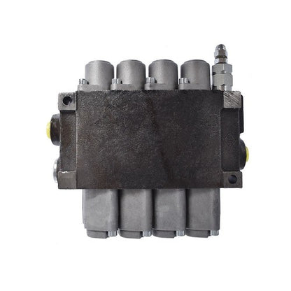 Solid Spare Hydraulic Monoblock Double Acting Control Valve, 4 Spool?11 GPM, SAE Ports