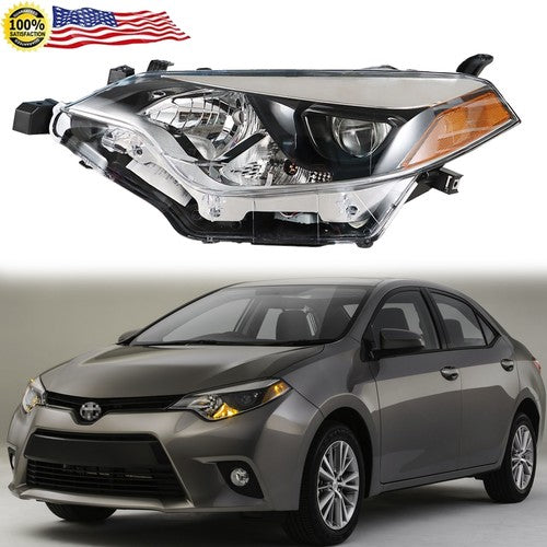 Headlights Headlamps For 2014 2015 2016 Toyota Corolla Left Driver Side Halogen