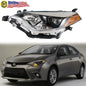 Headlights Headlamps For 2014 2015 2016 Toyota Corolla Left Driver Side Halogen