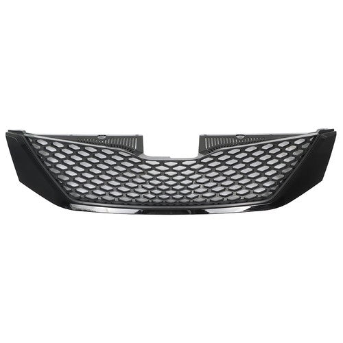 Solid Spare Front Upper Grille Grill Honeycomb ABS Plastic Black For Toyota Sienna 2011-2017