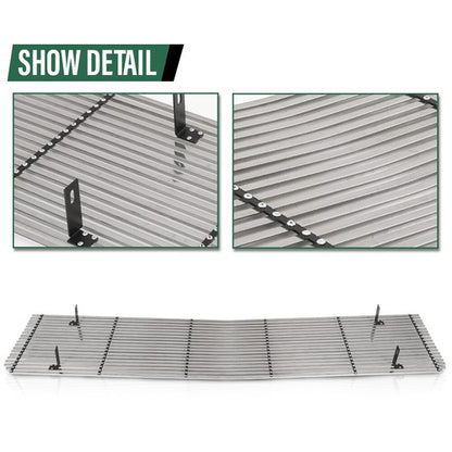 Solid Spare Fit For 73-80 Chevy GMC Blazer C/K Pickup Suburban Silver Billet Grille Insert