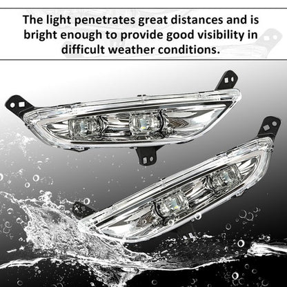 Solid Spare For 15-16 Chrysler 200 [Direct Replacement] Fog Light Bumper Lamp LED LH+RH Side