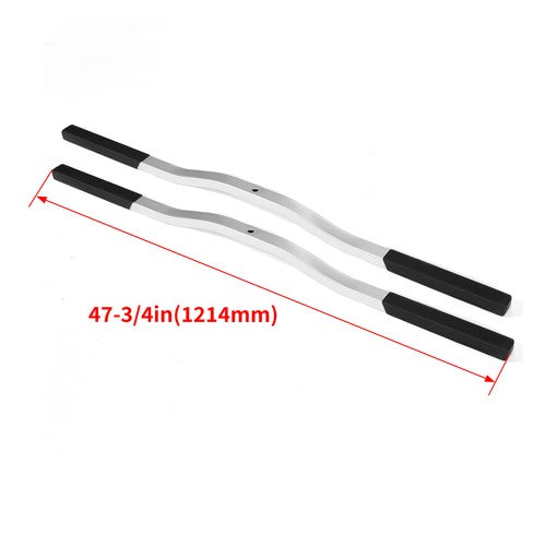 Solid Spare Universal 2PCS Snowmobile Trailer ski Tie Down Hold Down Bars W/Black Boots