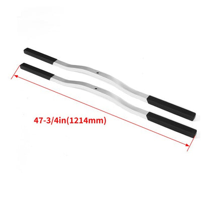 Solid Spare Universal 2PCS Snowmobile Trailer ski Tie Down Hold Down Bars W/Black Boots
