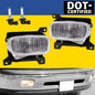Solid Spare Front Fog Driving Lights Clear Lens w/ Bulbs For Toyota Tundra 2000-2006 LH＆RH