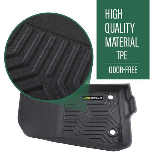 Solid Spare TPE Floor Mats Fit For 18-2023 Jeep Wrangler JL Unlimited All Weather Car Liners