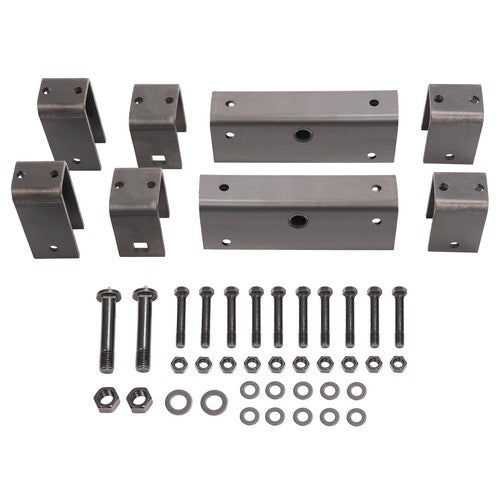 Solid Spare Steel Tandem Axle Slipper Spring Trailer Hanger Kit For 2" wide slipper spring