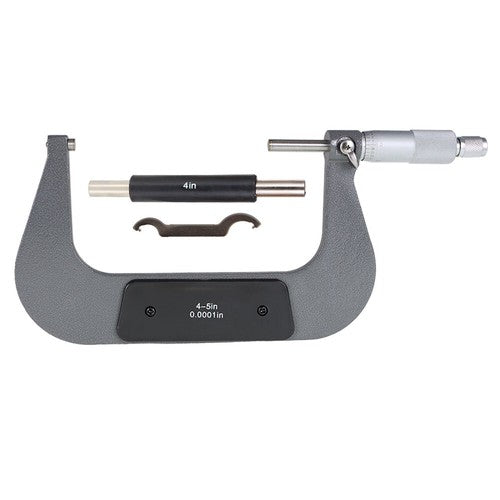 Solid Spare Outside Micrometer 4-5 in Premium Carbide Tipped Precision Micrometer 0.0001"