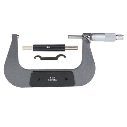 Solid Spare Outside Micrometer 4-5 in Premium Carbide Tipped Precision Micrometer 0.0001"