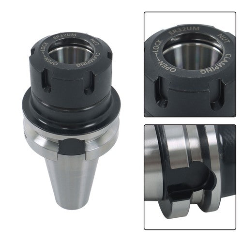 Solid Spare 2.75" GAGE Length-4 Chucks -Tool Holders G2.5 / 20000 RPM BT40-ER32 Collet Chuck
