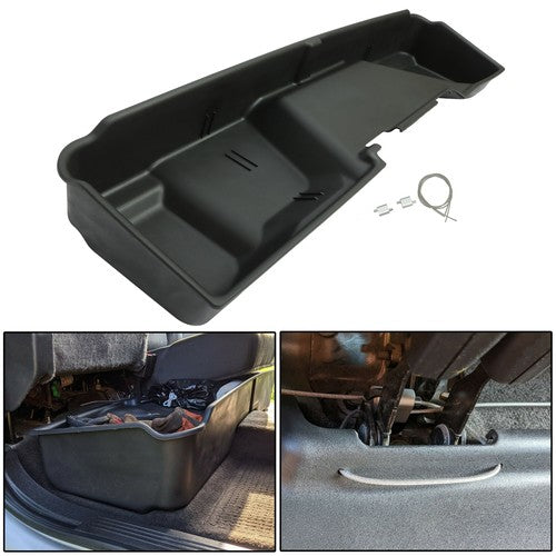Solid Spare For 2007-2013 Chevy GMC Silverado Sierra Extended Cab Underseat Storage Box