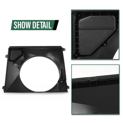 Solid Spare Fit For 16-23 Toyota Tacoma Radiator Fan Shroud with Reservoir TO3110190