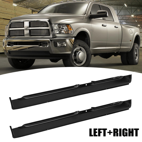 Left & Right Rocker Panel Steel For Dodge Ram Quad Cab 1500 2500 3500 2002-2008