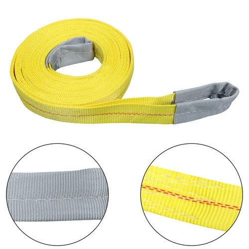 Solid Spare 2 Pack 20 Ft x 2 Inch Lift Sling Straps 9400 lbs Fracture Strength