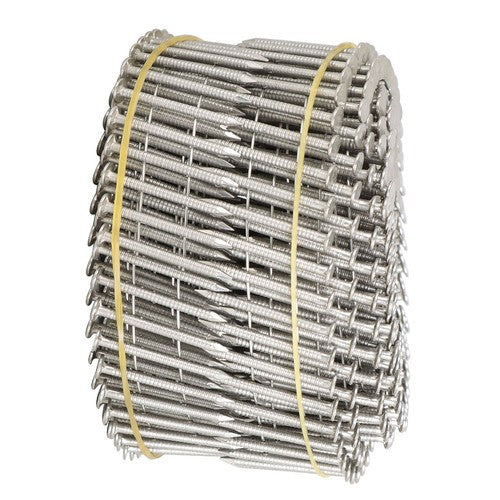Solid Spare 15 Degree Wire Coil 1-1/4 ×.09 Ring Shank Stainless Steel Siding Nails 3600Pcs